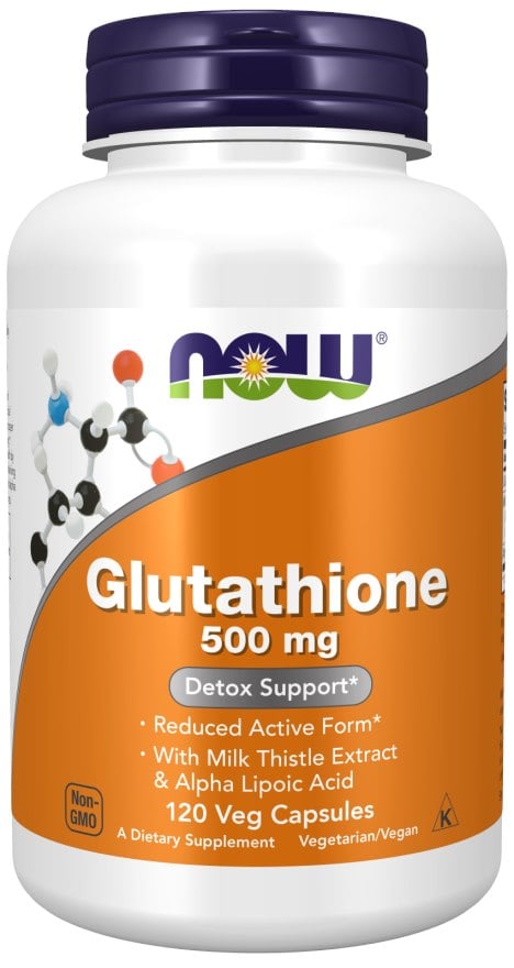 NOW Foods - Glutathion 500 mg + 120 vegetariska kapslar