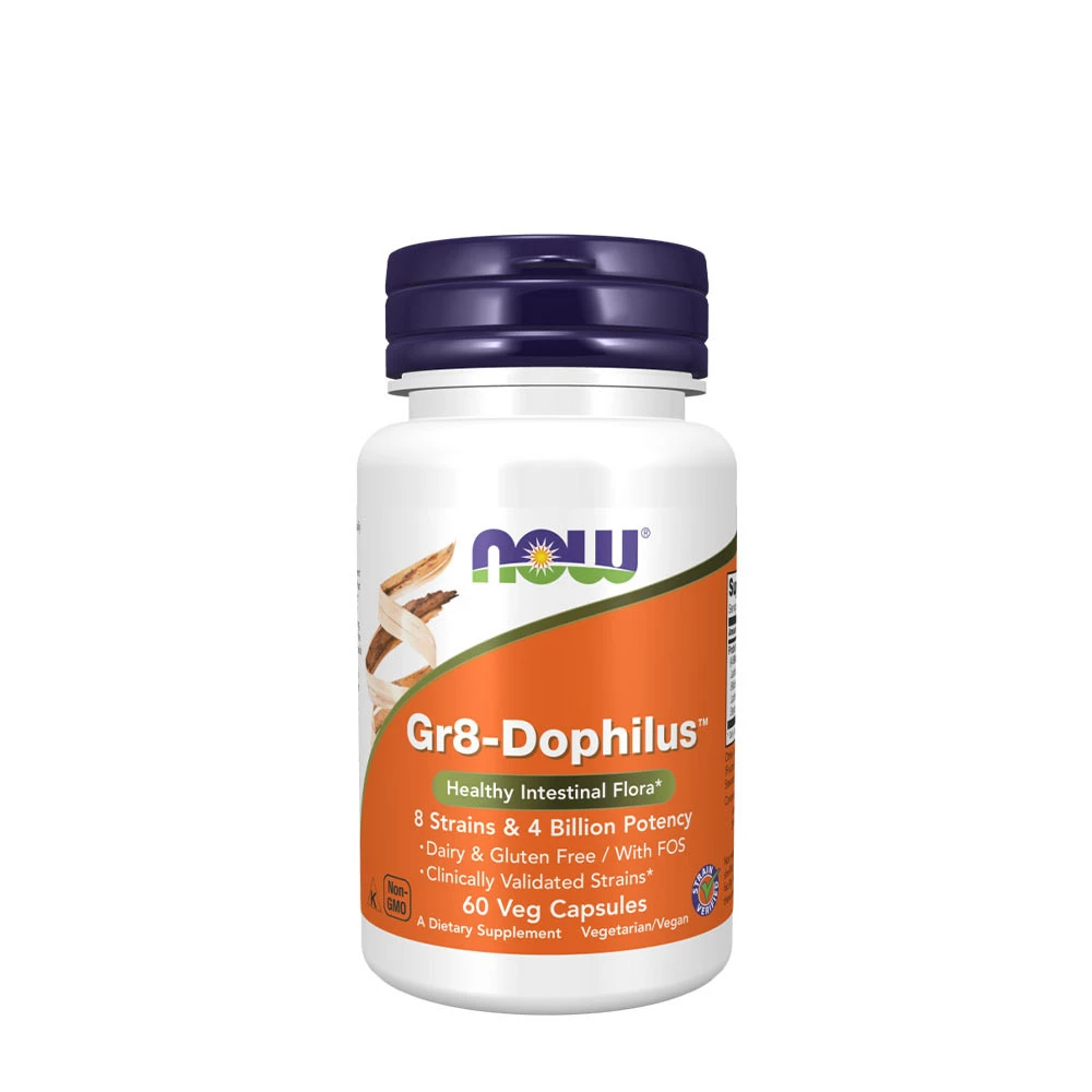 NOW Foods - Gr8-Dophilus + 60 vegetariska kapslar