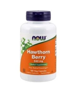 NOW Foods - Hagtornsbär 540 mg + 100 vegetabiliska kapslar