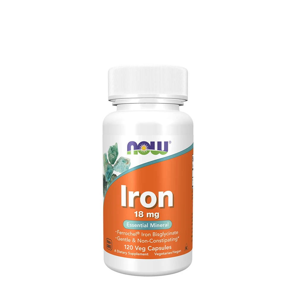 NOW Foods - Järn 18 mg + 120 Vcaps