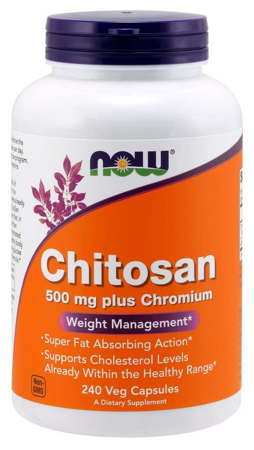 NOW Foods - Kitosan 500 mg + krom