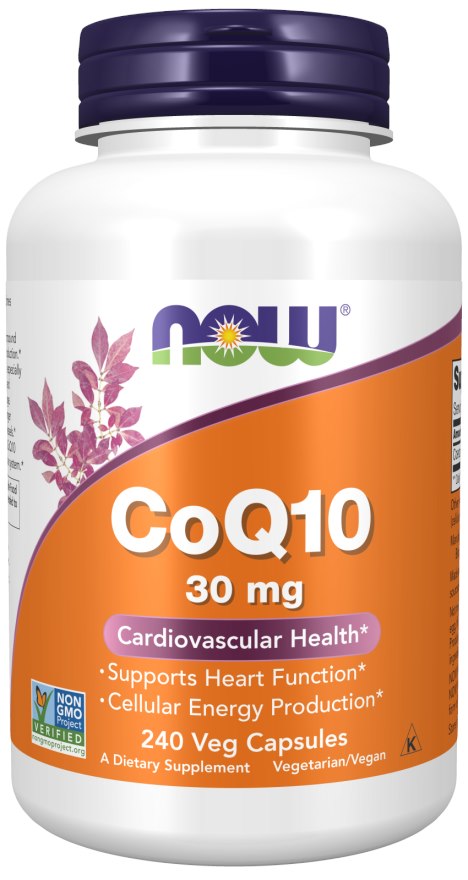 NOW Foods - Koenzym Q10 30 mg + 240 vegetabiliska kapslar