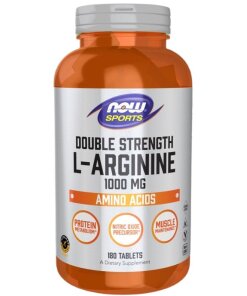 NOW Foods - L-arginin 1000 mg + 180 tabletter