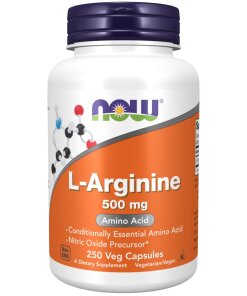 NOW Foods - L-arginin 500 mg + 250 kapslar
