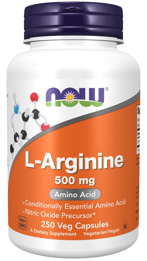NOW Foods - L-arginin 500 mg + 250 kapslar