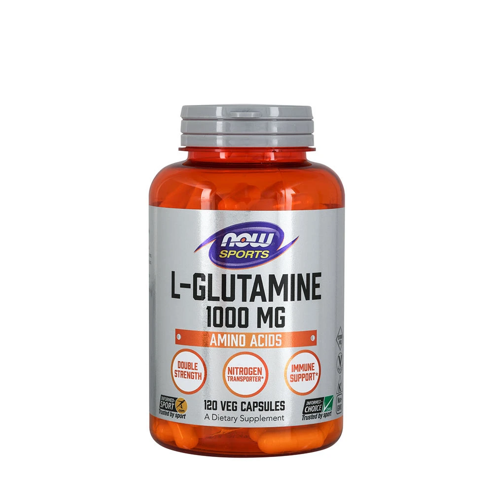 NOW Foods - L-glutamin 1000 mg + 120 kapslar