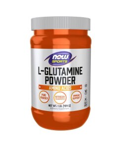 NOW Foods - L-glutaminpulver + 454 g