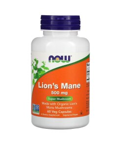 NOW Foods - Lejonman-svamp 500 mg + 60 kapslar