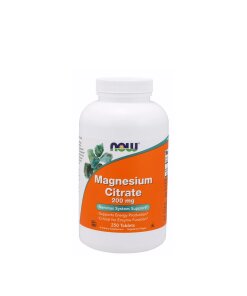 NOW Foods - Magnesiumcitrat 200 mg + 250 tabletter