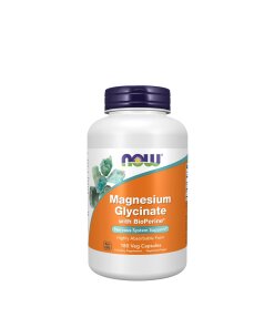 NOW Foods - Magnesiumglycinat med BioPerine + 180 kapslar