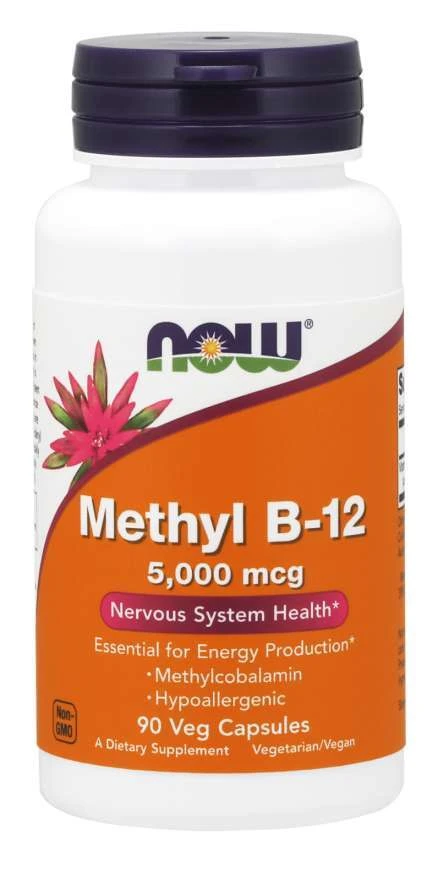 NOW Foods - Metyl B-12 5000 µg + 90 Vcaps