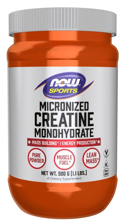 NOW Foods - Mikroniserat kreatinmonohydrat + 500 g
