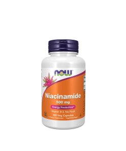 NOW Foods - Niacinamid 500 mg + 100 kapslar