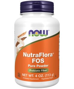 NOW Foods - NutraFlora FOS Ren Pulver + 113 g