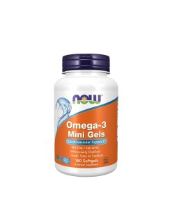 NOW Foods - Omega-3 Mini Softgelkapslar + 180 mjuka gelkapslar