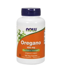 NOW Foods - Oregano 450 mg + 100 vegetabiliska kapslar