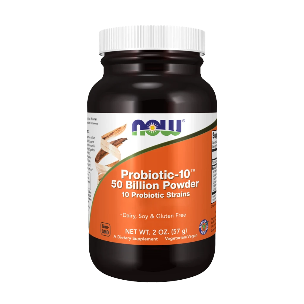 NOW Foods - Probiotic-10 50 miljarder pulver + 57 g