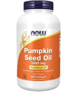 NOW Foods - Pumpafröolja 1000 mg + 200 mjukgelkapslar