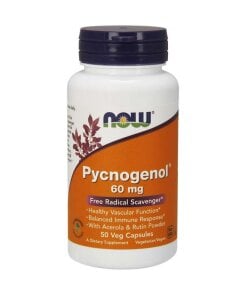 NOW Foods - Pycnogenol med Acerola och Rutin + 60 mg + 50 kapslar