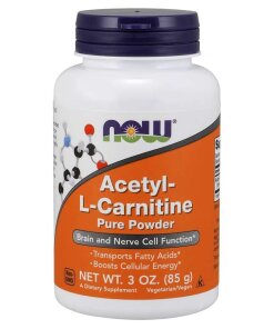 NOW Foods - Ren acetyl-L-karnitinpulver + 85 g