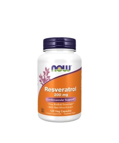 NOW Foods - Resveratrol 200 mg + 120 kapslar