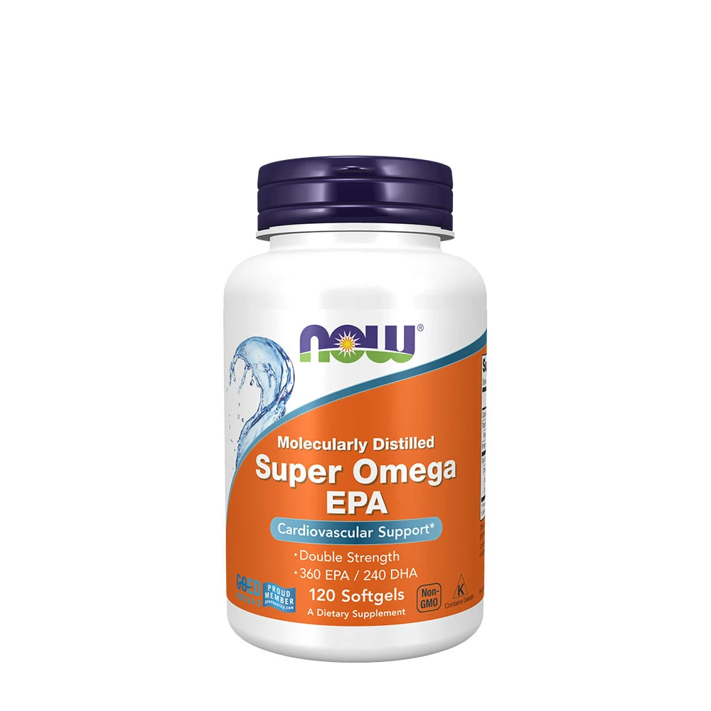 NOW Foods - Super Omega EPA Molekyldestillerad + 120 mjukgelkapslar