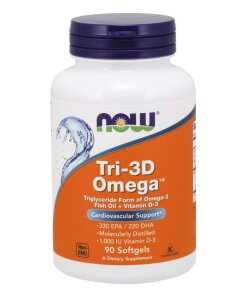 NOW Foods - Tri-3D Omega mjuka kapslar + 90 st