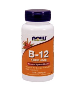 NOW Foods - Vitamin B-12 med folsyra 1000 µg + 250 pastiller