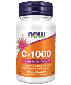 NOW Foods - Vitamin C-1000 + 30 vegetariska kapslar