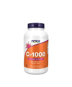 NOW Foods - Vitamin C-1000 med 100 mg bioflavonoider + 250 kapslar