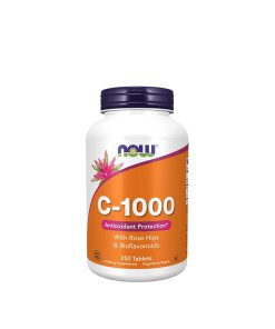 NOW Foods - Vitamin C-1000 med nypon och bioflavonoider + 250 tabletter