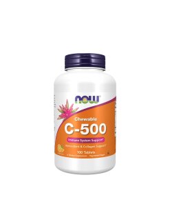 NOW Foods - Vitamin C-500 Tuggtabletter apelsinsmak + 100 tuggtabletter