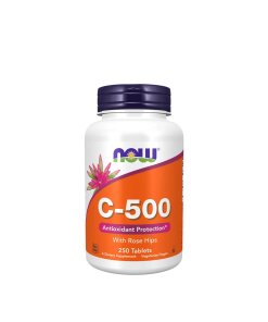 NOW Foods - Vitamin C-500 med nypon + 250 tabletter