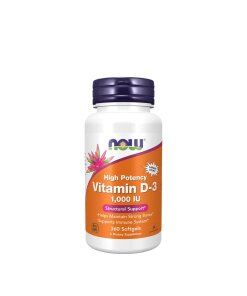 NOW Foods - Vitamin D3 1000 IE + 360 softgelkapslar