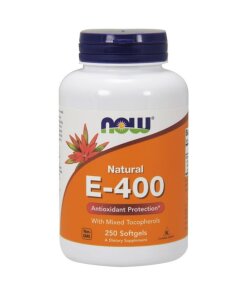 NOW Foods - Vitamin E-400 Naturliga blandade tokoferoler + 250 mjuka gelkapslar