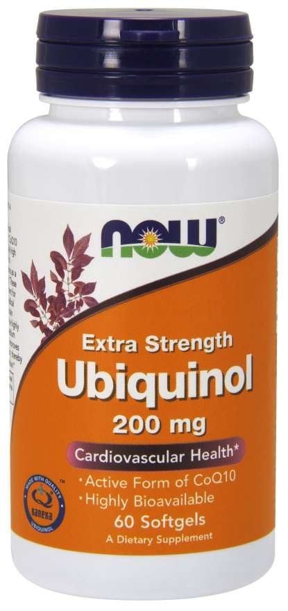 NOW Foods - ubiquinol 200 mg + 60 mjukgelkapslar