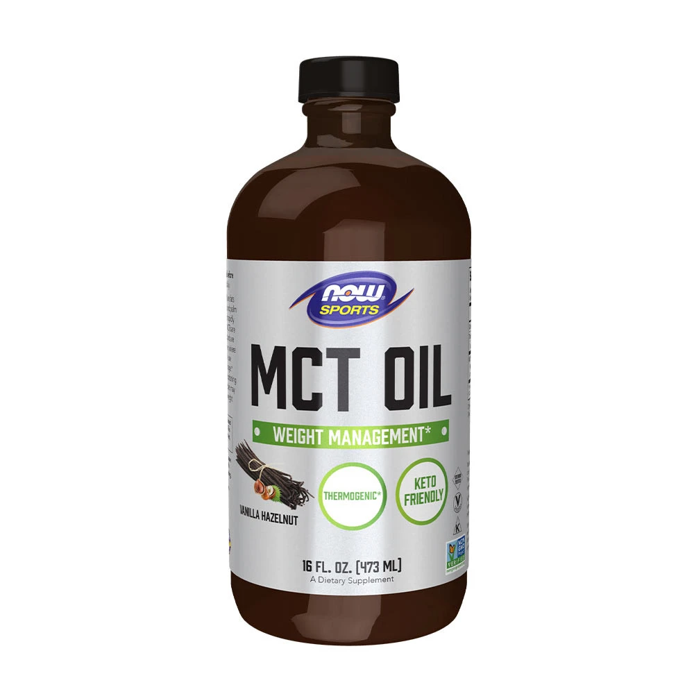 NOW Foods – MCT-olja Vanilj & Hasselnöt