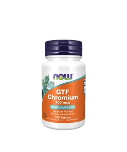 NOW - GTF-krom 200 mcg + 100 tabletter