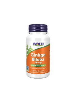 NOW - Ginkgo biloba 60 mg + 60 vegetariska kapslar