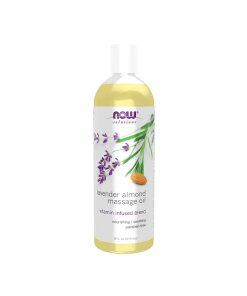 NOW - Lavendel Mandel Massageolja + 473 ml