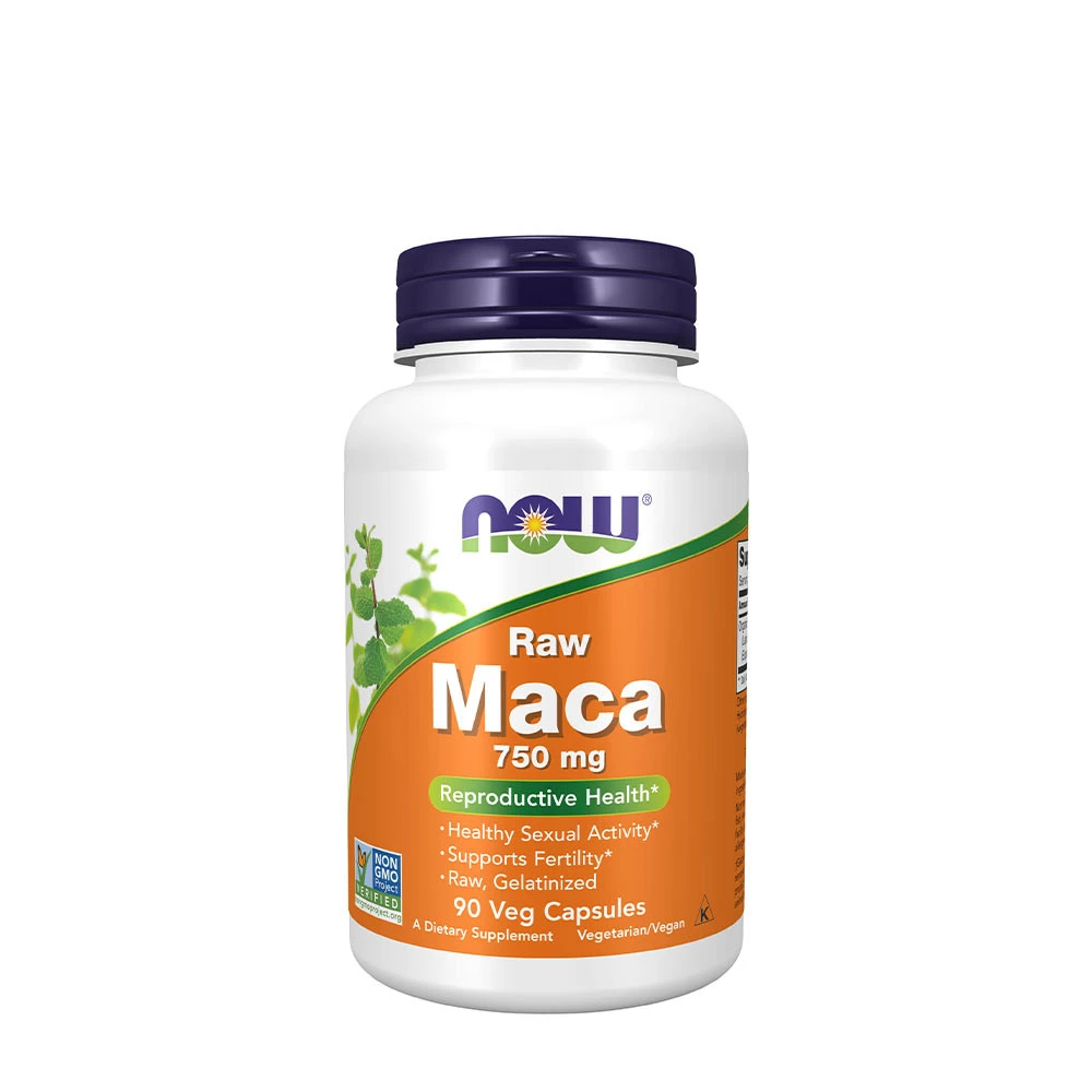 NOW - Maca 6:1-koncentrat 750 mg + 90 vegetariska kapslar