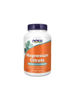 NOW - Magnesiumcitrat 400 mg + 240 vegetariska kapslar