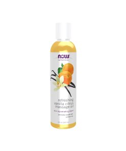 NOW - Massageolja med vanilj och citrus + 237 ml