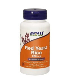 NOW - Röd jäst ris 600 mg + 60 vegetabiliska kapslar