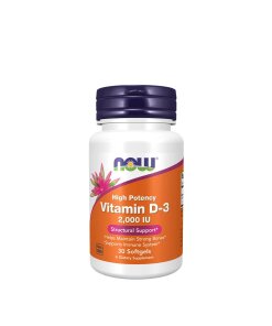 NOW - Vitamin D3 2000 IE + 30 mjuka gelkapslar