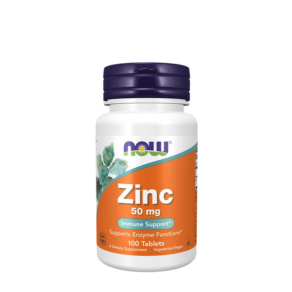 NOW - Zink 50 mg + 100 tabletter