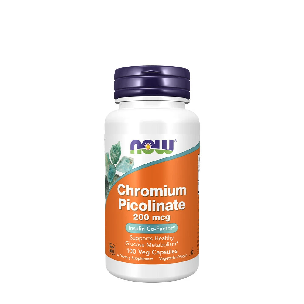 NOW - krompikolinat + 200 mikrogram