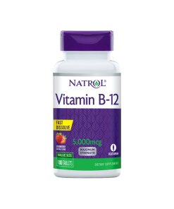 Natrol - Vitamin B12 snabbupplösande tabletter 5000 µg + 100 tabletter