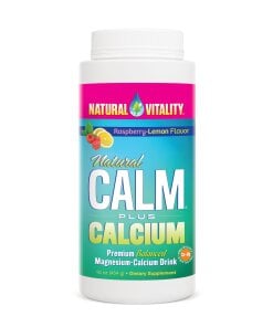 Natural Vitality - Natural Calm Plus kalcium hallon-citron-smak + 454 g