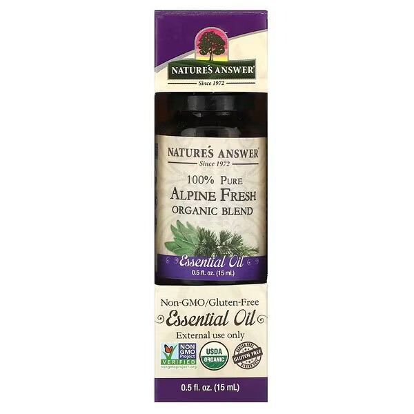 Nature's Answer - 100% Ren Eterisk Olja Med Alpin Fräsch Blandning + 15 ml